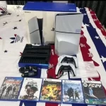 Sony PS5 Blu-ray Edition White with 2 Controller and Stand Cables - Image 2
