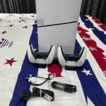 Sony PS5 Blu-ray Edition White with 2 Controller and Stand Cables - Image 3
